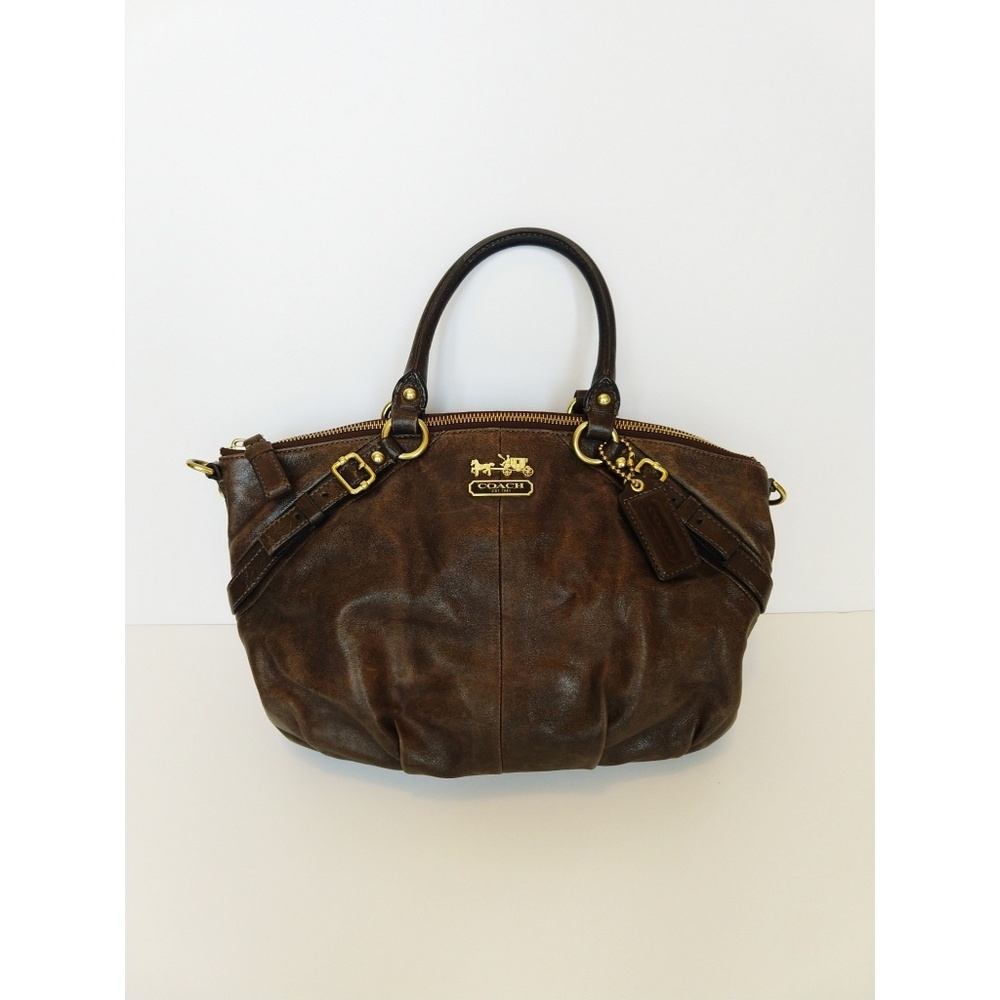 Coach handbag w/ gold horse&carriage